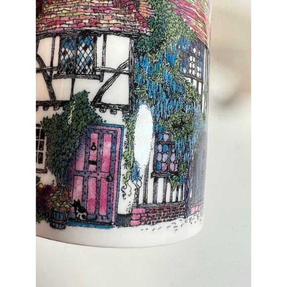 Dunoon England Fine Bone China Doorways Rose Cottage Cups set of 2- dogs & cats - Picture 8 of 11